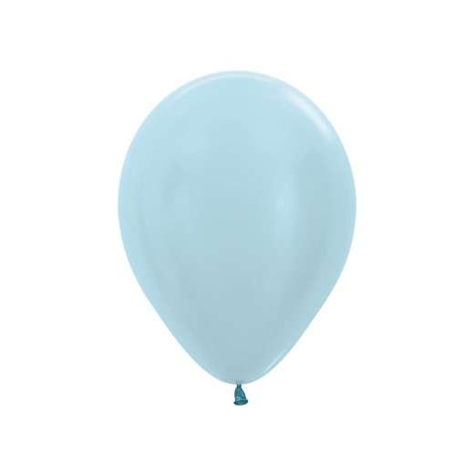 Latexballon schimmernd Blau | pearl blue | 30cm | inkl. Helium