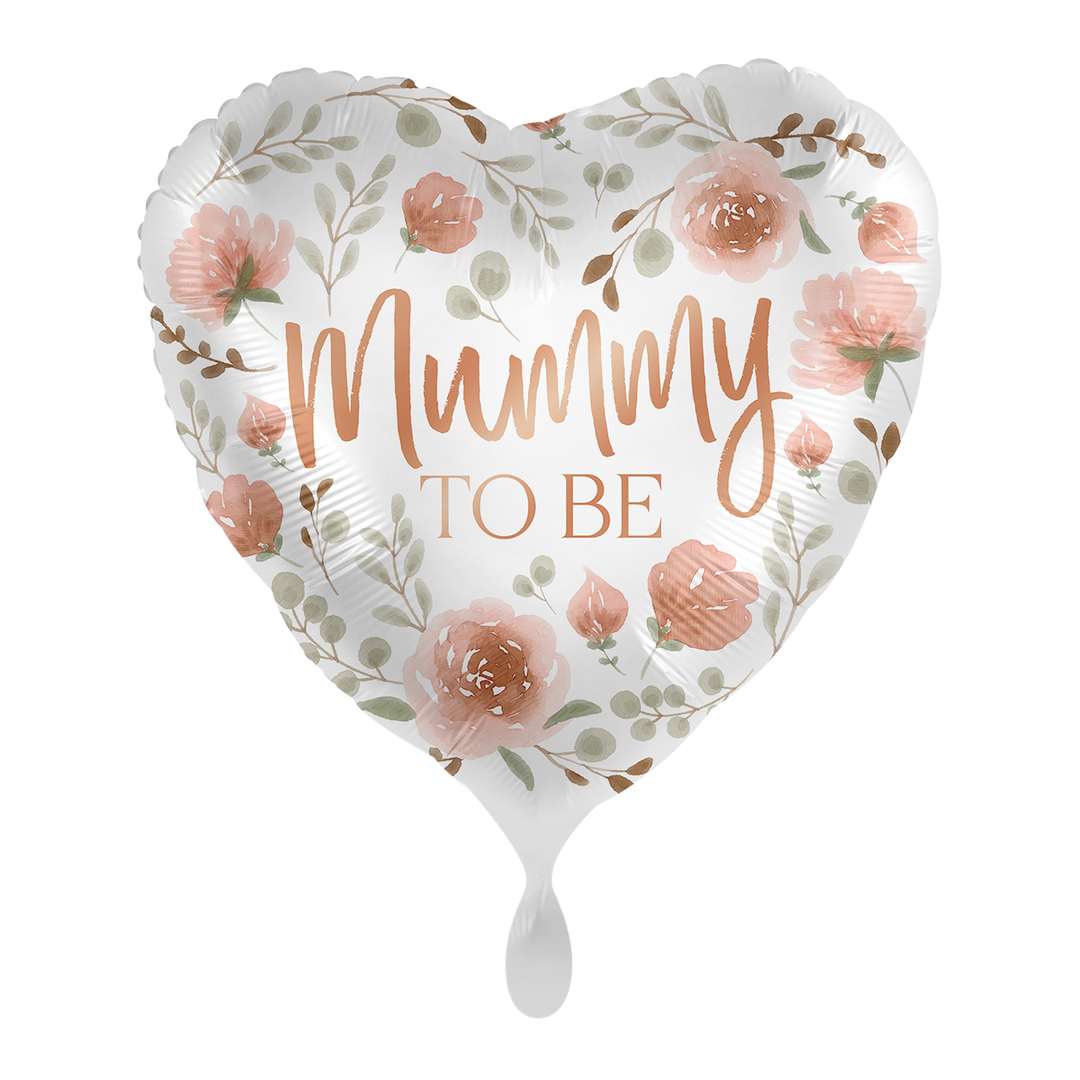 Folienballon zur Babyparty | Mummy to be | ca. 45cm | inkl. Heliumfüllung
