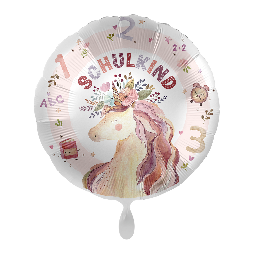 Folienballon Einschulung | Schulkind | ca. 45cm Durchmesser