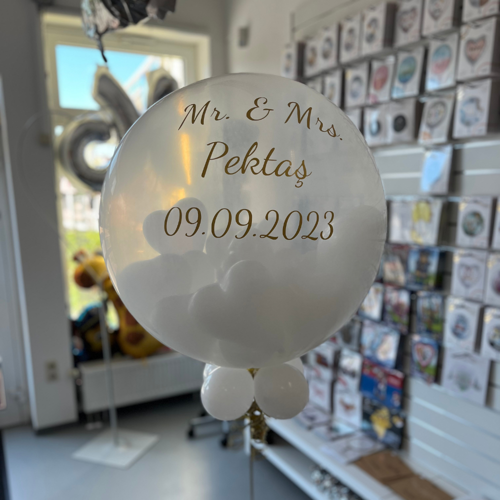 Pop Up Standesamtballon ( mindestens 2 Wochen vorher bestellen)