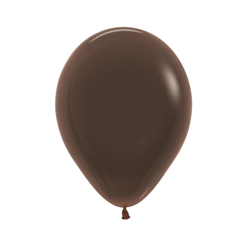 Latexballon Chocolate | chocolate brown | 30cm | inkl. Helium