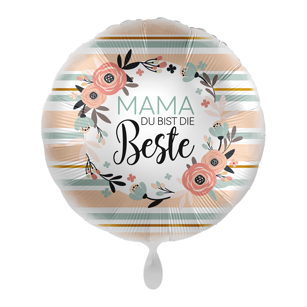 Folienballon für Mama | Lovely Mum | ca. 45cm | inkl. Heliumfüllung