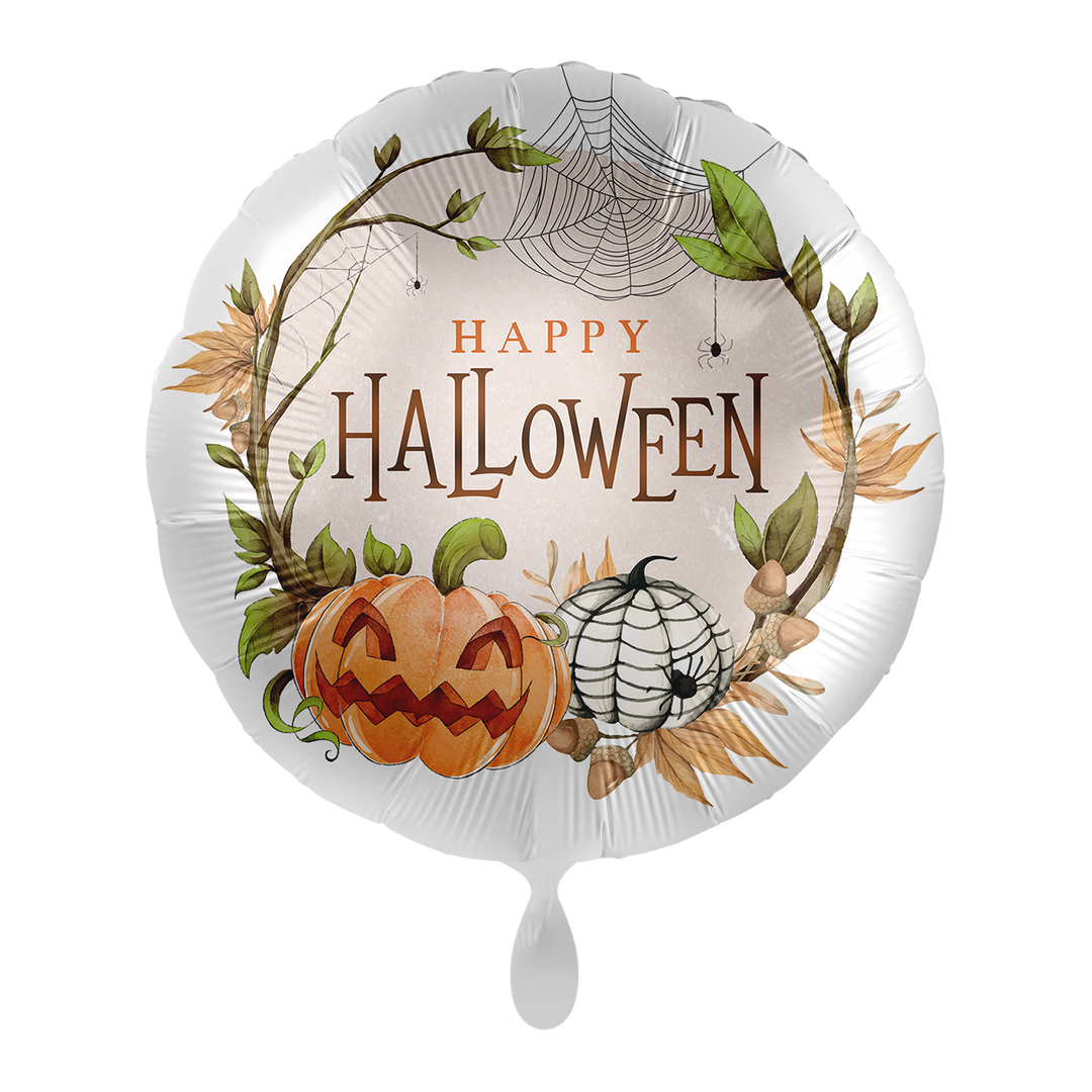 Folienballon Halloween | Spinne & Kürbis | ca. 45cm inklusive Heliumfüllung