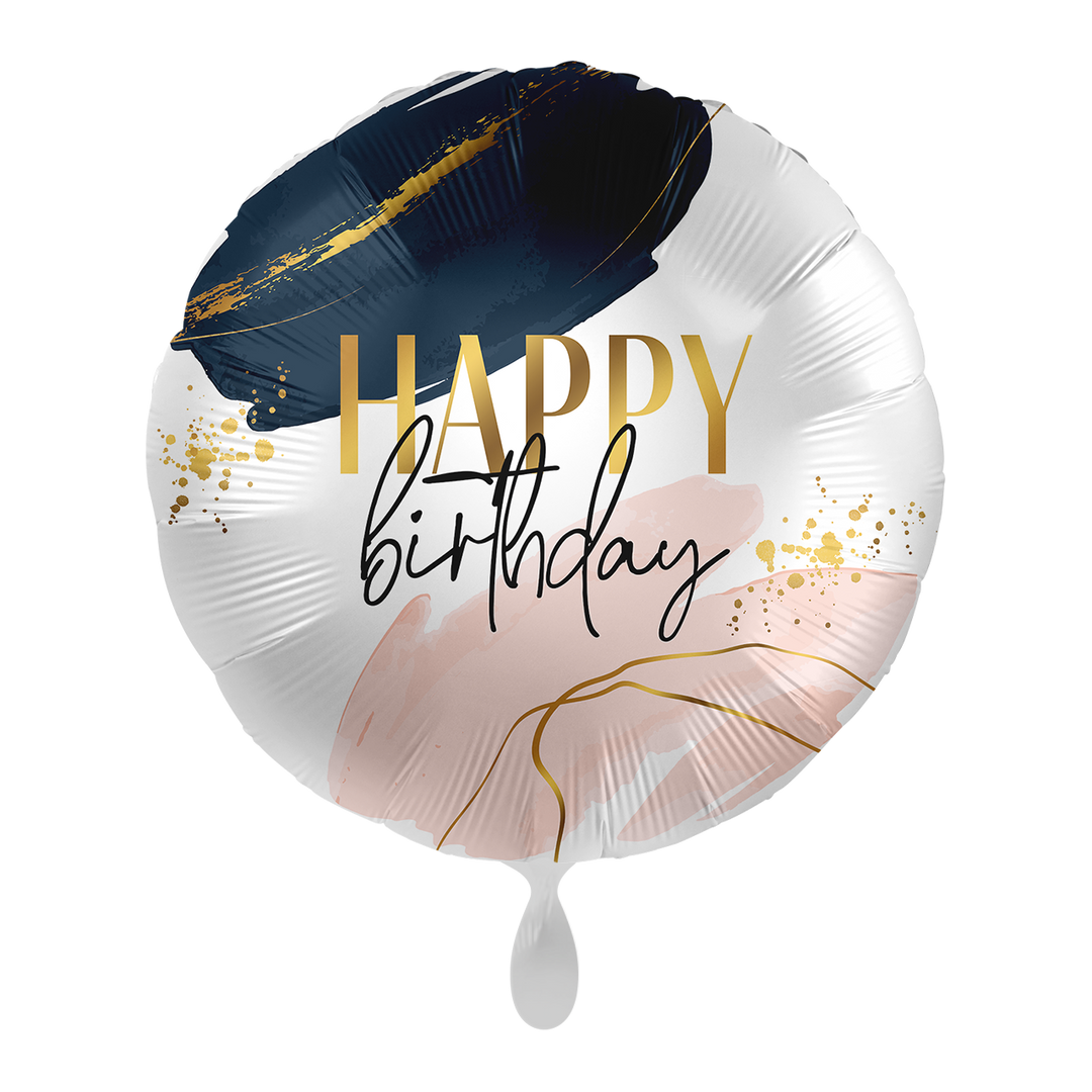 Folienballon Geburtstag | Happy Birthday | ca. 45cm inklusive Heliumfüllung