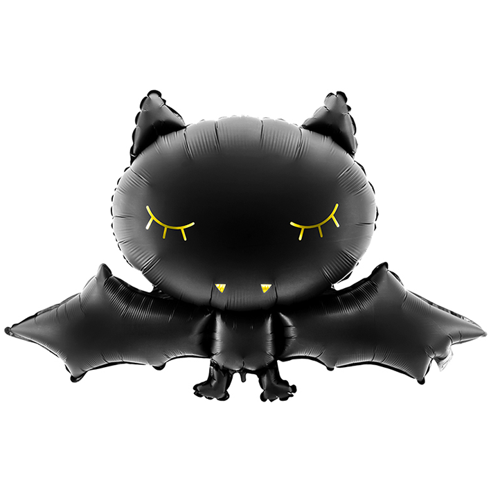 Folienballon Halloween | Fledermaus | ca. 80cm | inkl. Heliumfüllung