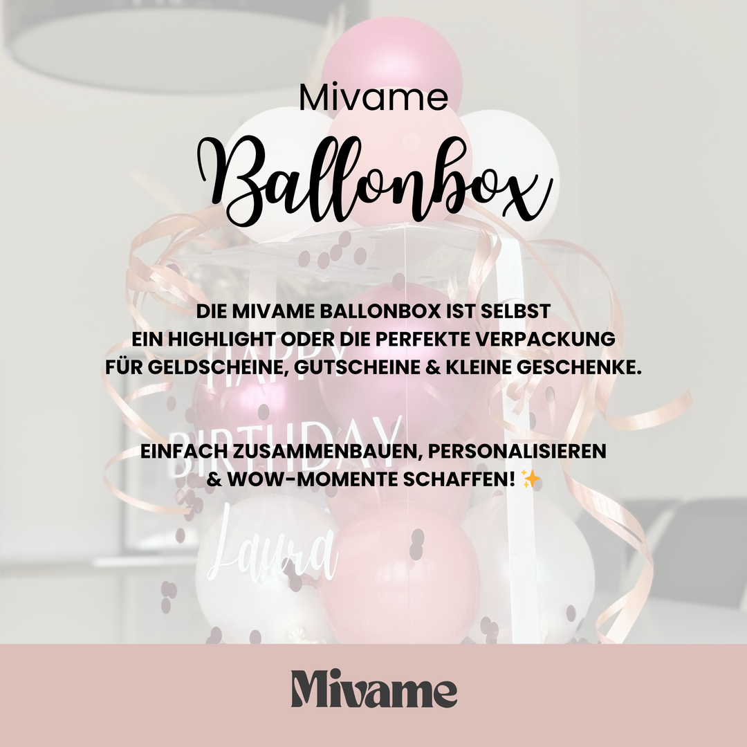 Ballon Box Rose Blossom