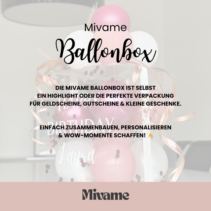 Ballon Box Rose Blossom