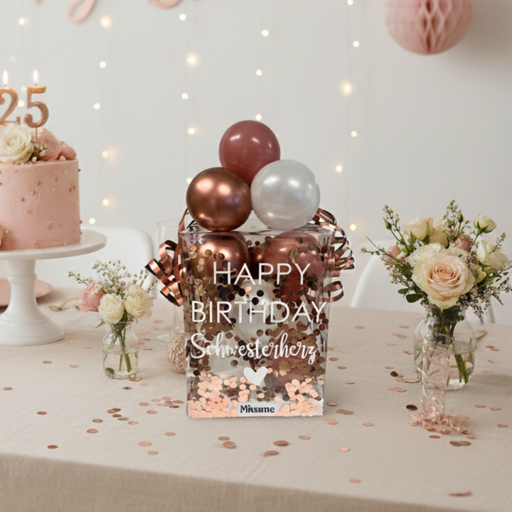 Ballon Box Rose Blossom