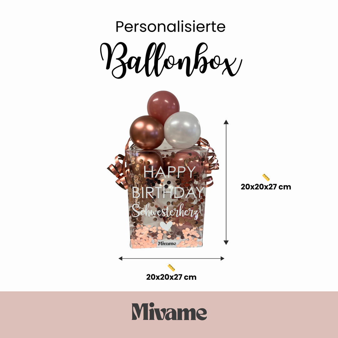 Ballon Box Rose Blossom