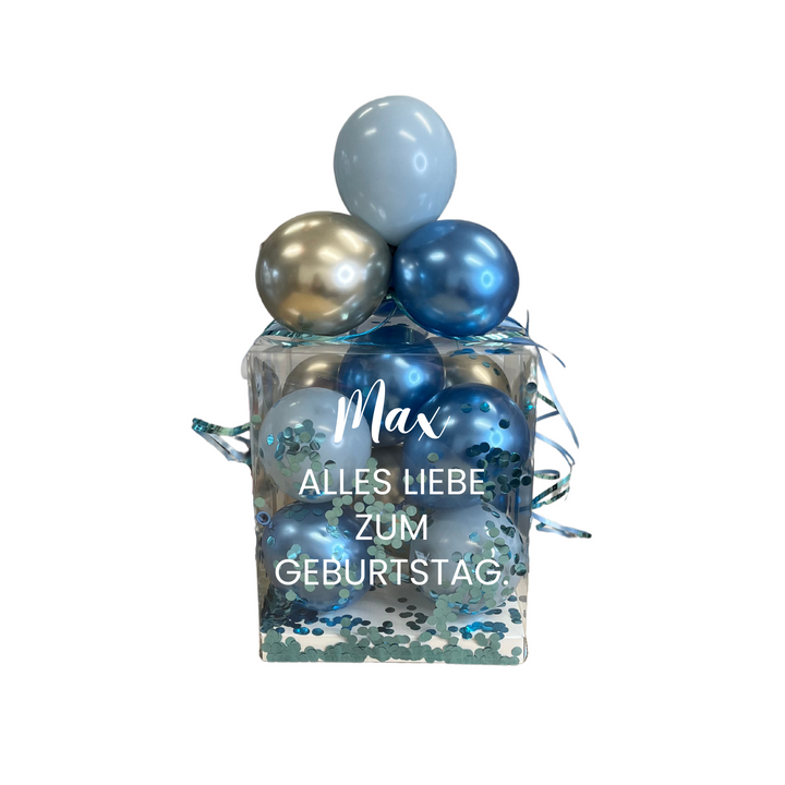 Ballon Box Blue Shine
