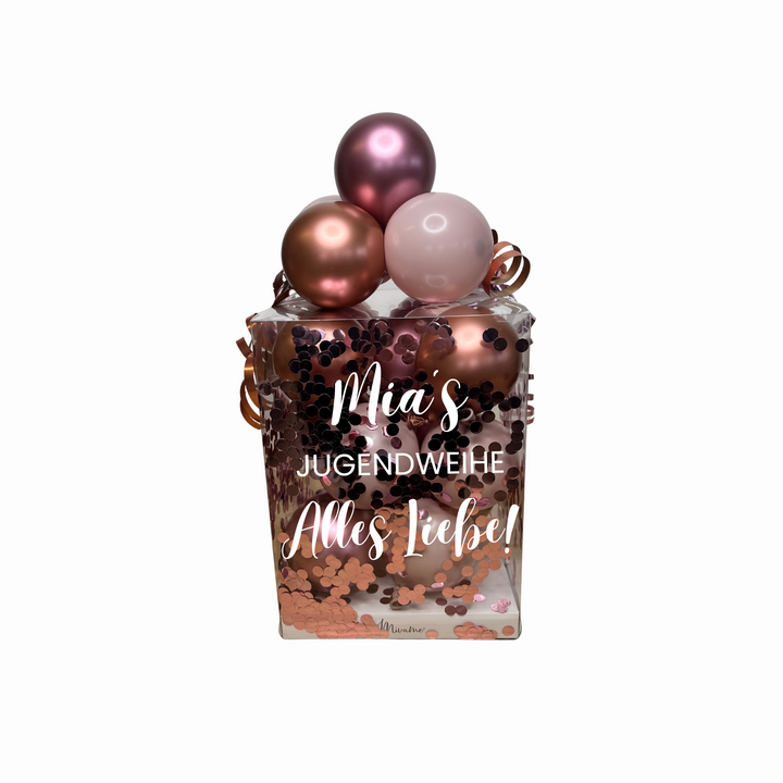 Ballon Box Velvet Rose