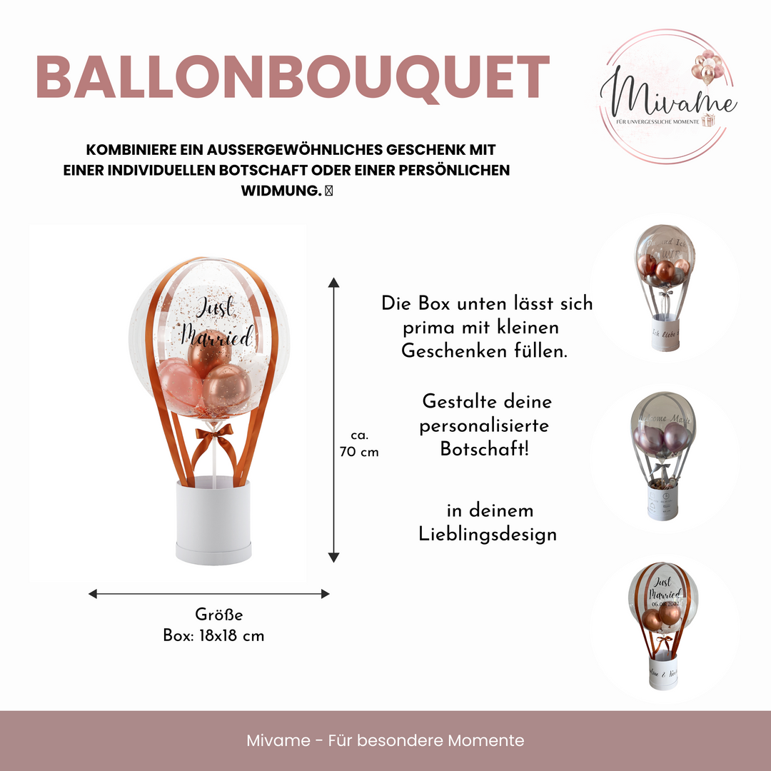 Ballon Bouquet Rosewood