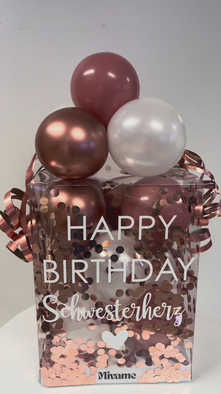 Ballon Box Rose Blossom