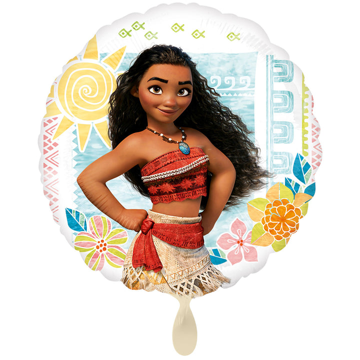 Folienballon Film & TV | Disney Vaiana | ca. 43cm | rund | inkl. Heliumfüllung