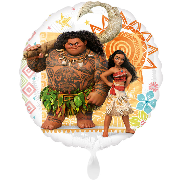 Folienballon Film & TV | Disney Vaiana | ca. 43cm | rund | inkl. Heliumfüllung