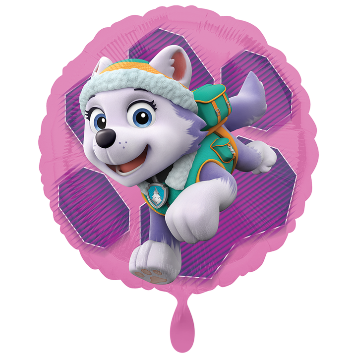 Folienballon Film & TV | Paw Patrol rund | Skye und Everest | ca. 45cm | inkl. Heliumfüllung
