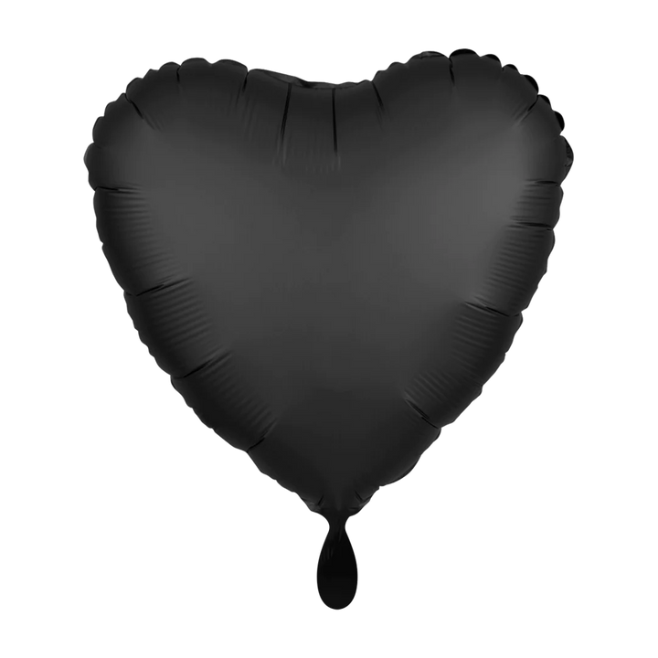 Folienballon Herz einfarbig | ca. 43cm Durchmesser | verschiedene Farben erhältlich | einseitig personalisierbar
