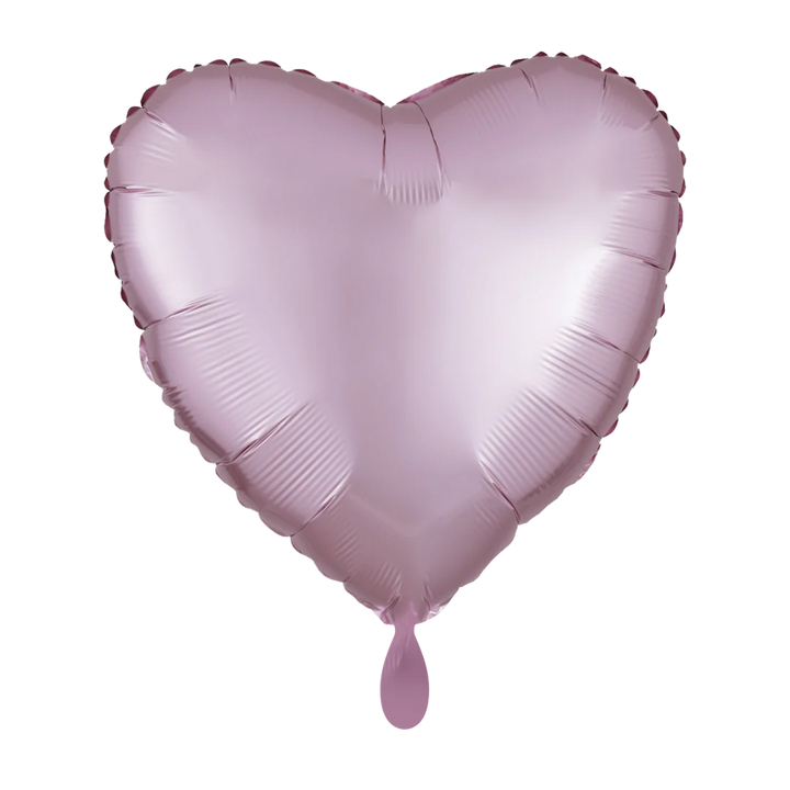 Folienballon Herz einfarbig | ca. 43cm Durchmesser | verschiedene Farben erhältlich | einseitig personalisierbar