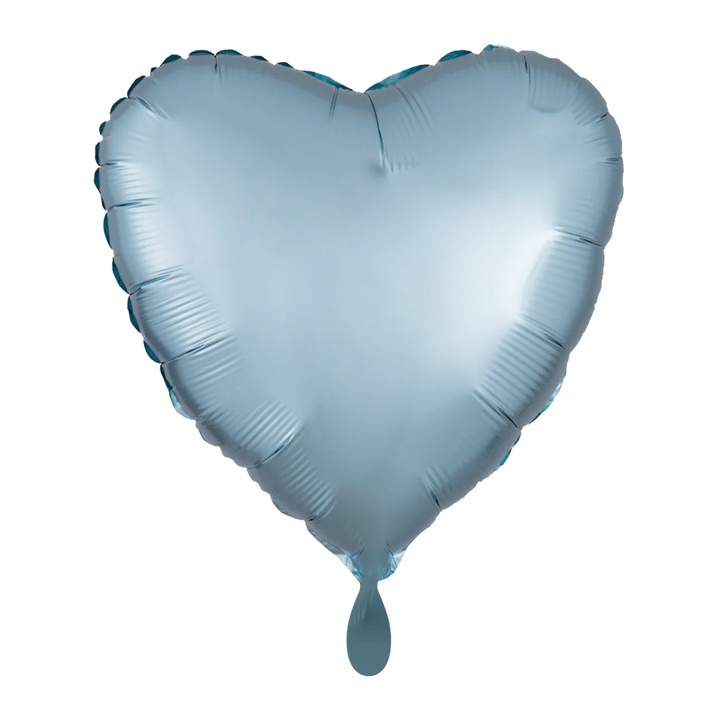 Folienballon Herz einfarbig | ca. 43cm Durchmesser | verschiedene Farben erhältlich | einseitig personalisierbar