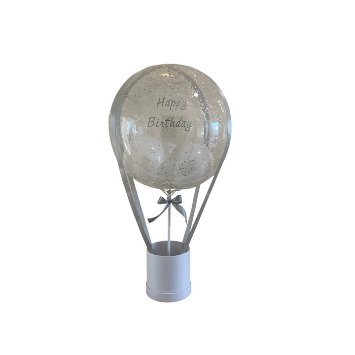 Ballon Bouquet Silverflake White