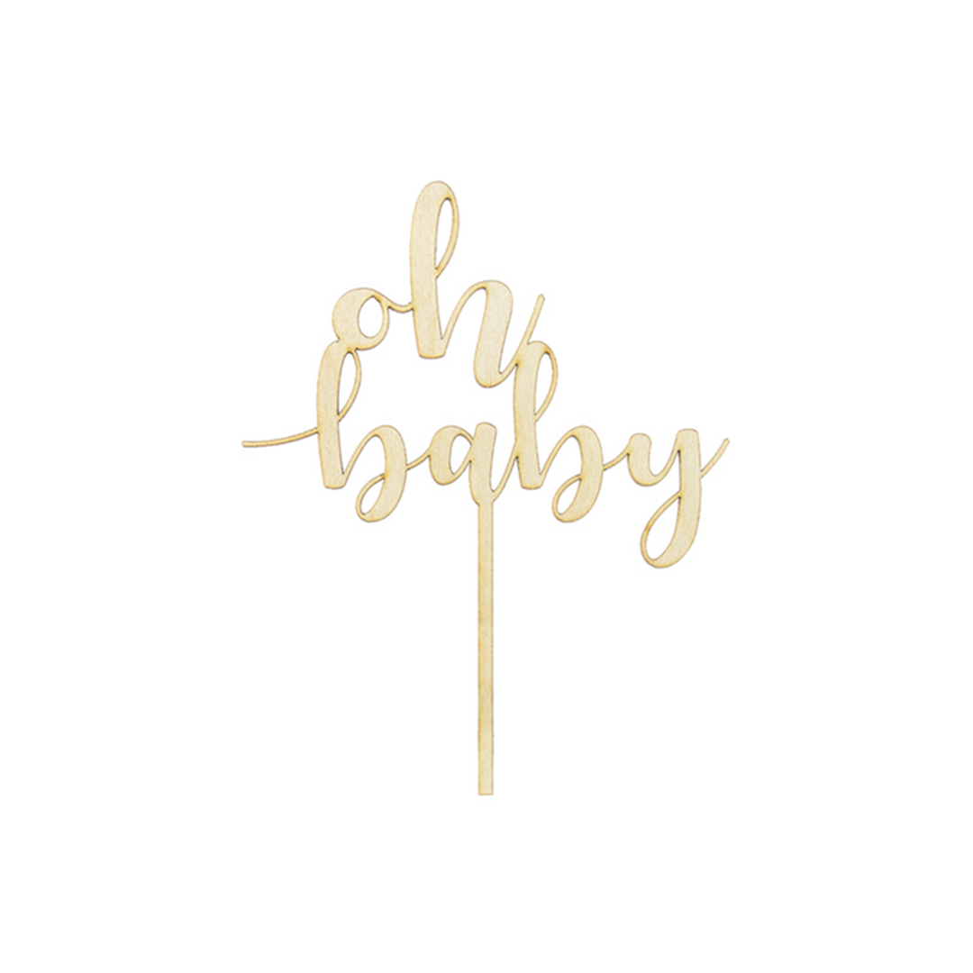 Cake Topper "Oh Baby"